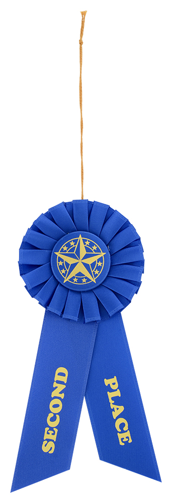 Placing Rosette Ribbons - Second/Blue